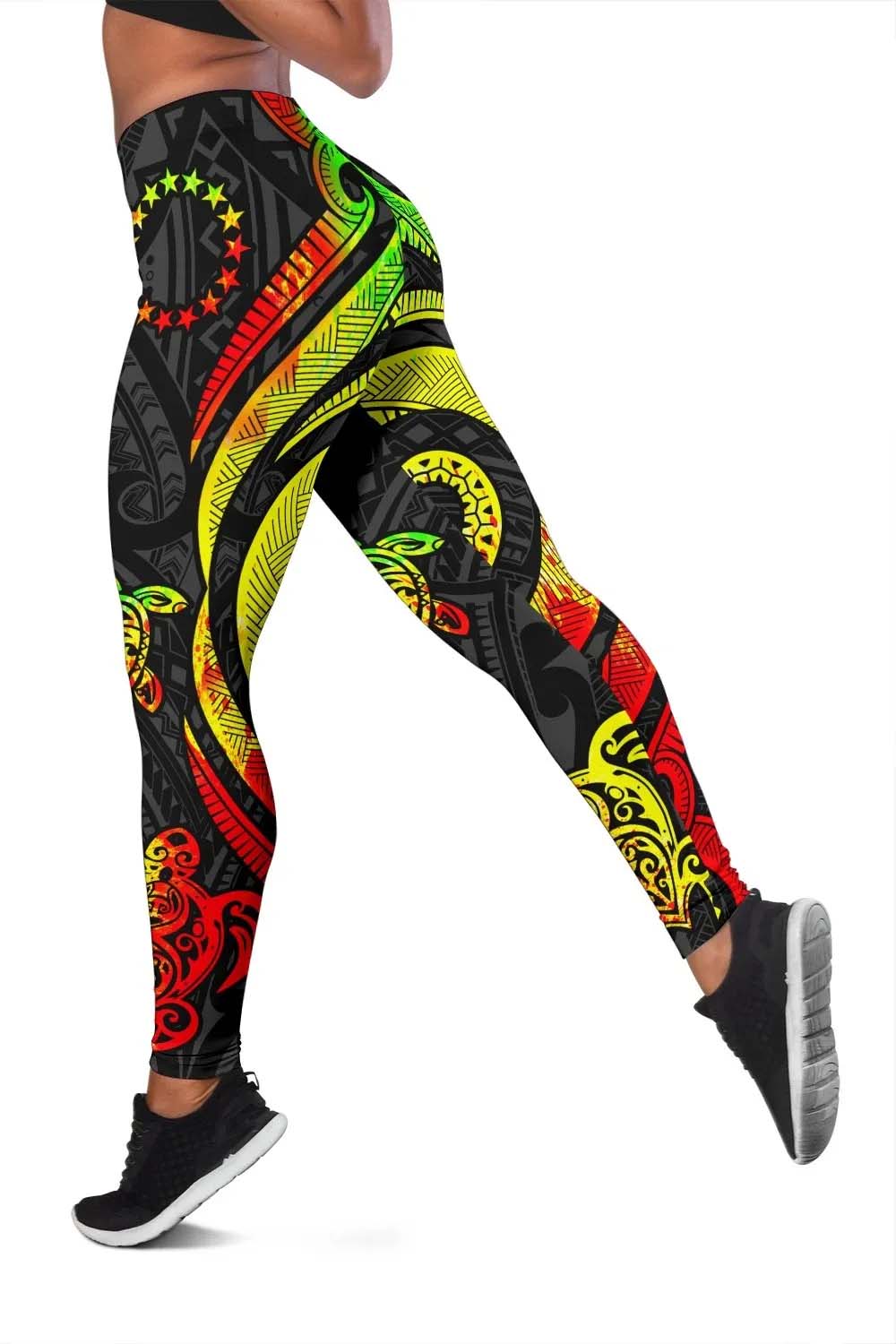 Cook Islands Legging - Reggae Tentacle Turtle