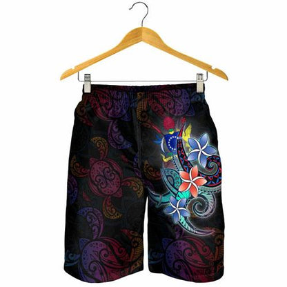 Cook Islands Men Shorts - Plumeria Flowers Style
