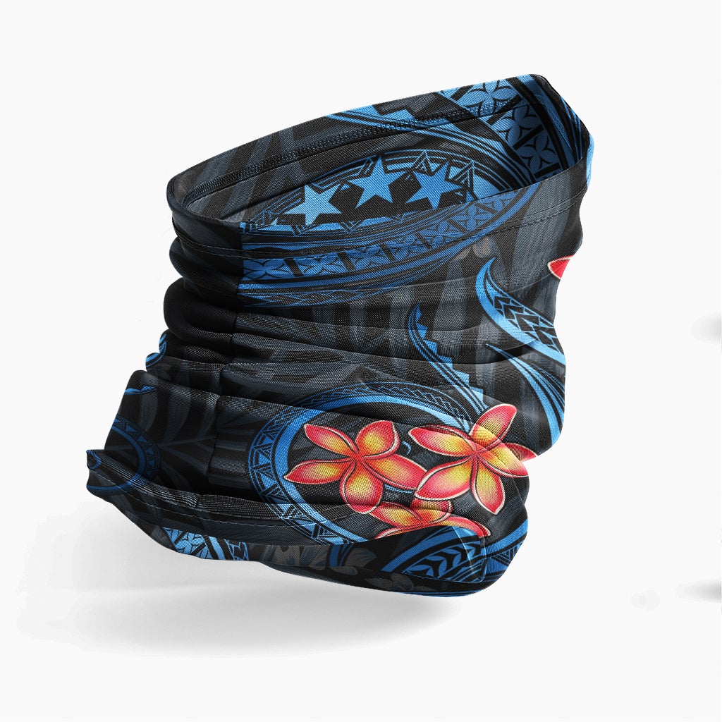 Cook Islands Neck Gaiter - Plumeria Blue