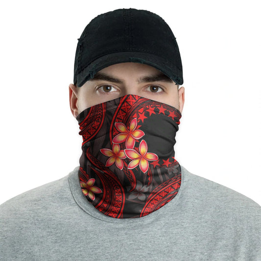 Cook Islands Neck Gaiter - Plumeria Red