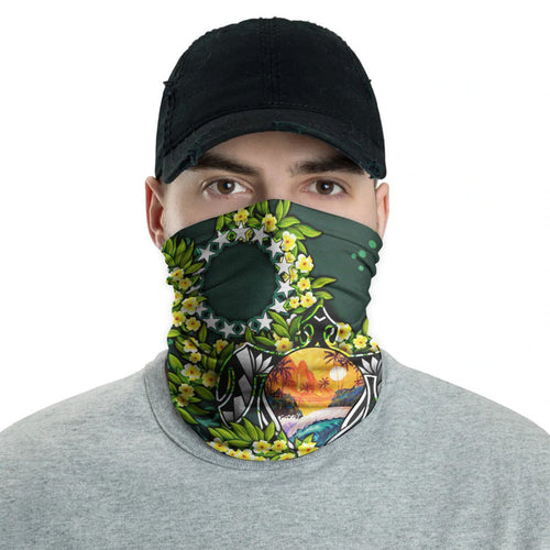 Cook Islands Neck Gaiter - Ti Leaf Lei Turtle