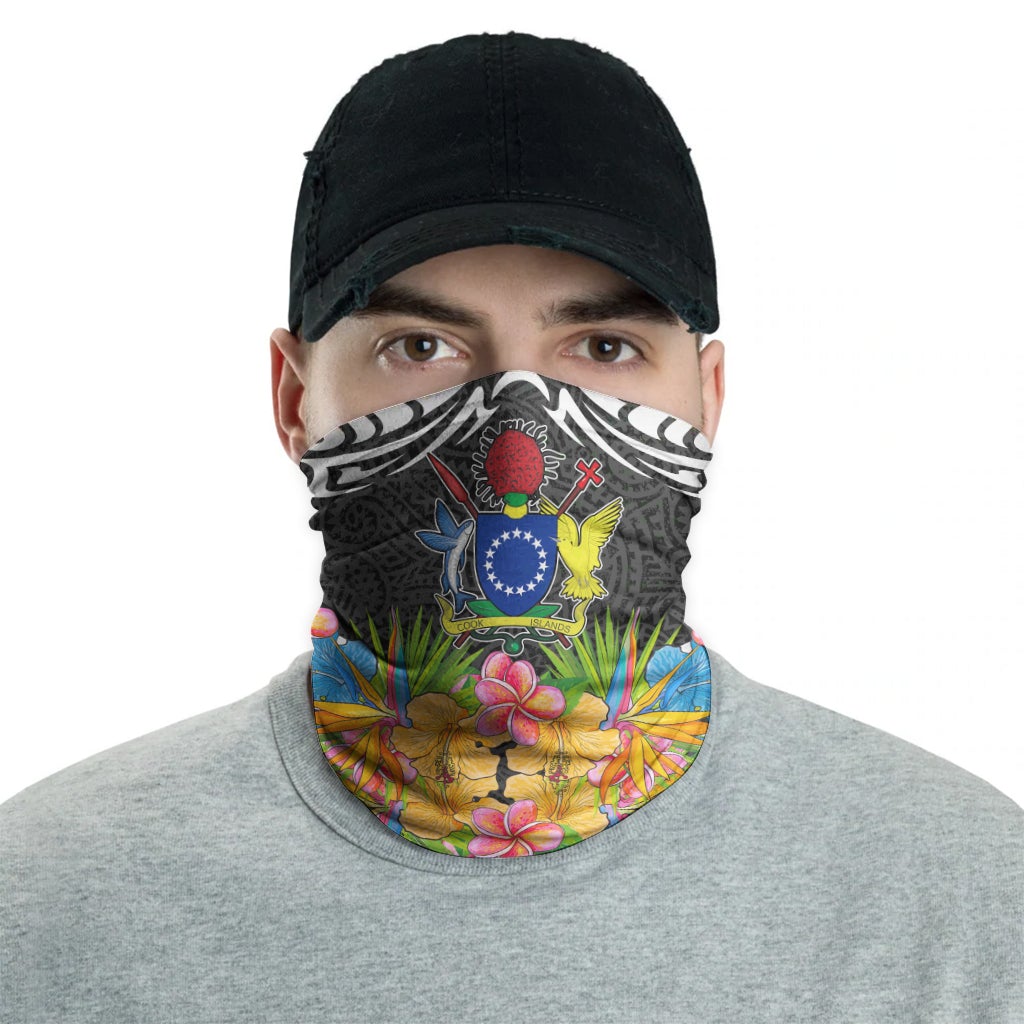 Cook islands Neck Gaiter - Tribal Floral Pattern