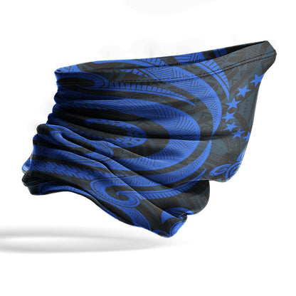 Cook islands Neck Gaiter - Turtle Tentacle Blue