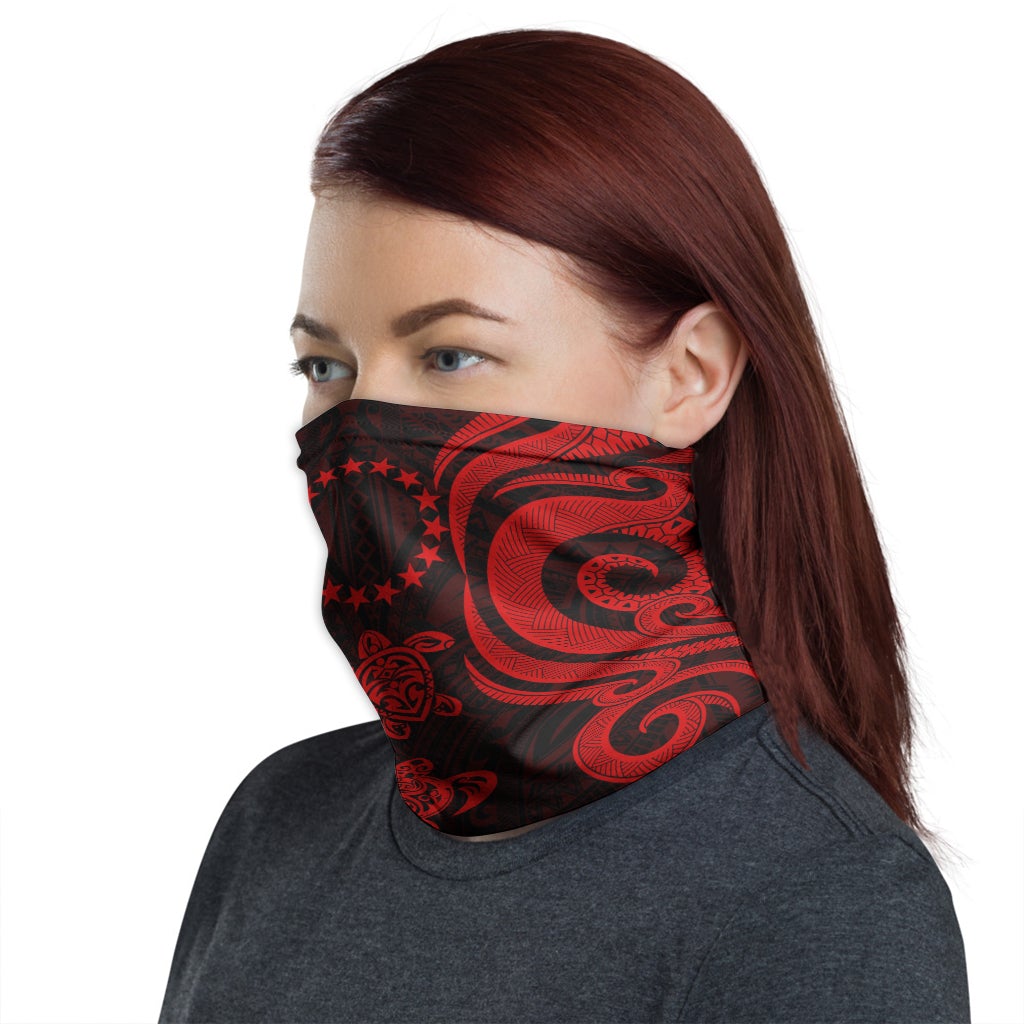 Cook islands Neck Gaiter - Turtle Tentacle Red