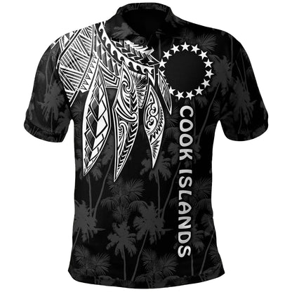 Cook Islands Polo - Polynesian Wings (White)