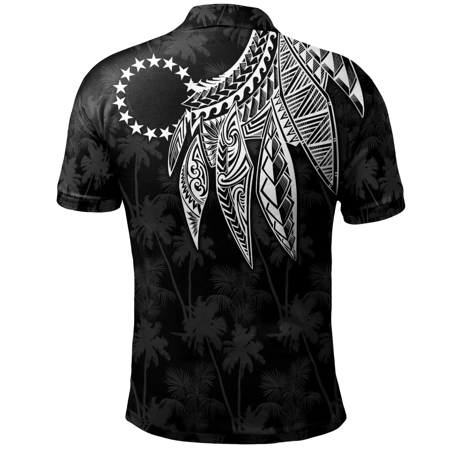 Cook Islands Polo - Polynesian Wings (White)