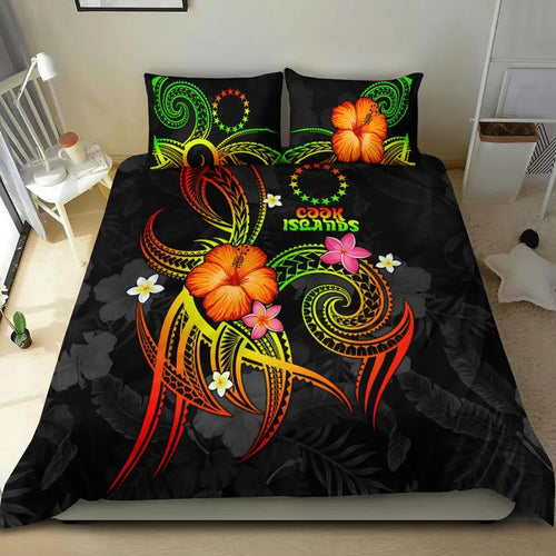 Cook Islands Polynesian Bedding Set - Legend Of Cook Islands (Reggae)