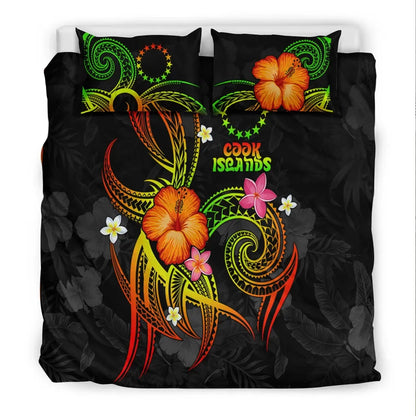 Cook Islands Polynesian Bedding Set - Legend Of Cook Islands (Reggae)