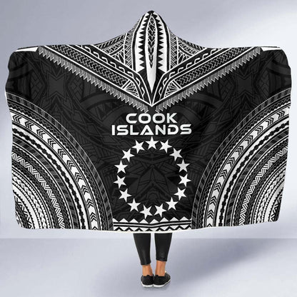 Cook Islands Polynesian Chief Hooded Blanket - Black Version