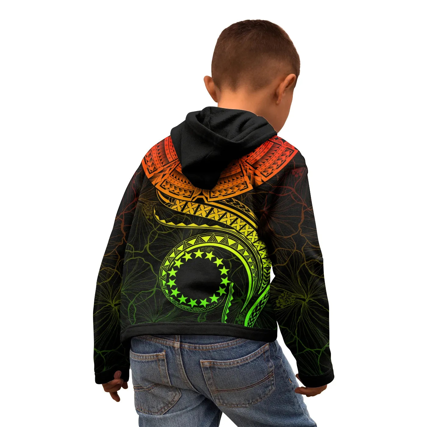 Cook Islands Polynesian Hoodie - Cook Islands Waves (Reggae)