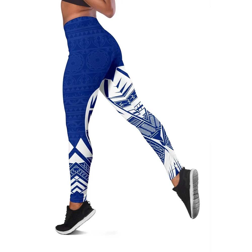 Cook Islands Polynesian Legging - Polynesian Tattoo Flag Version