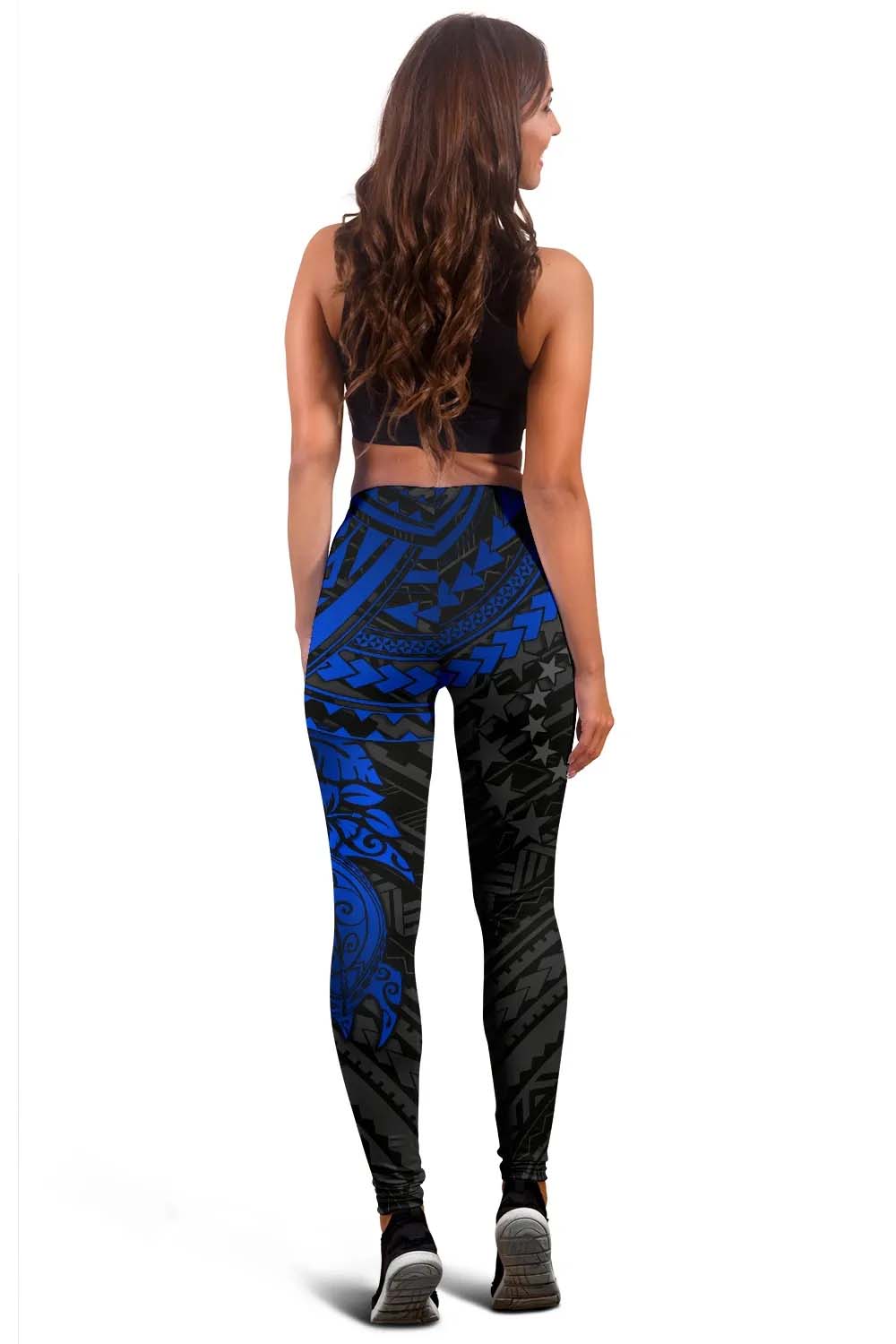Cook Islands Polynesian Legging (Women) - Blue Turtle
