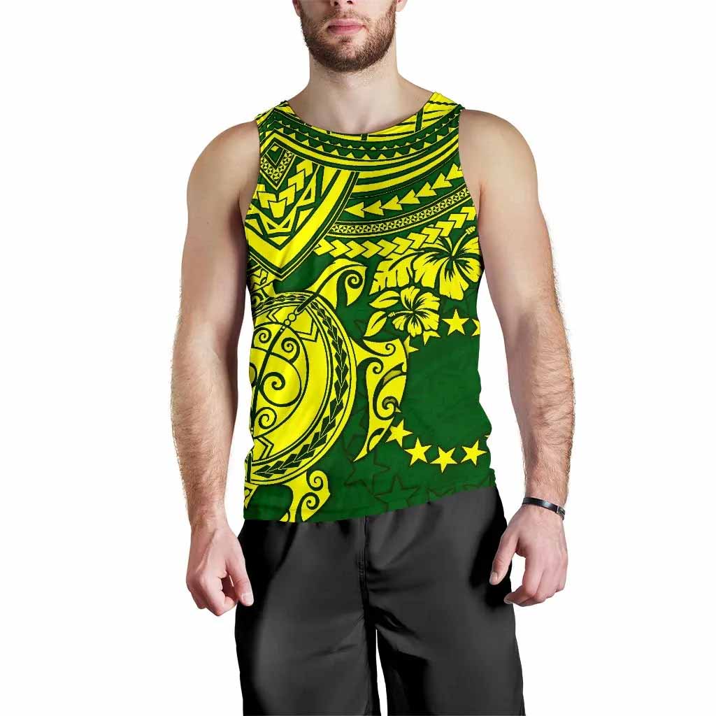 Cook Islands Polynesian Men Tank Top - Polynesian Turtle