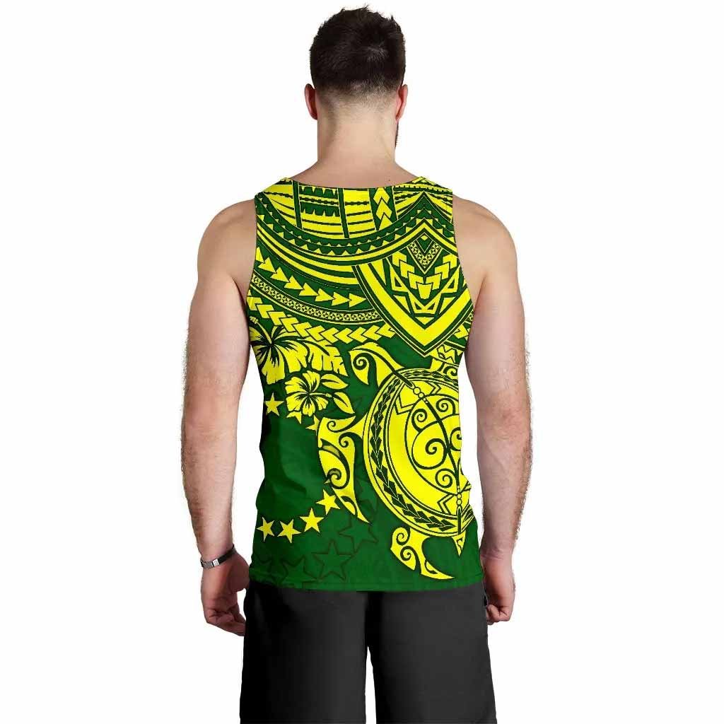 Cook Islands Polynesian Men Tank Top - Polynesian Turtle