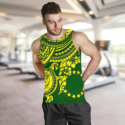 Cook Islands Polynesian Men Tank Top - Polynesian Turtle