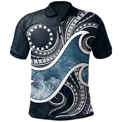 Cook Islands Polynesian Polo Shirt - Ocean Style