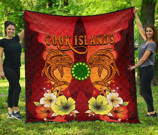 Cook Islands Premium Quilt - Tribal Tuna Fish