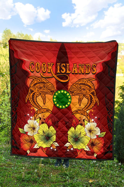 Cook Islands Premium Quilt - Tribal Tuna Fish