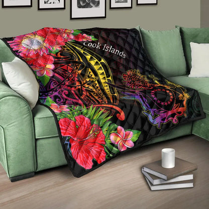 Cook Islands Premium Quilt - Tropical Hippie Style