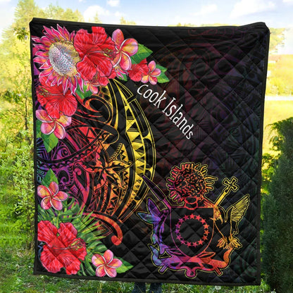 Cook Islands Premium Quilt - Tropical Hippie Style