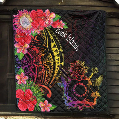 Cook Islands Premium Quilt - Tropical Hippie Style