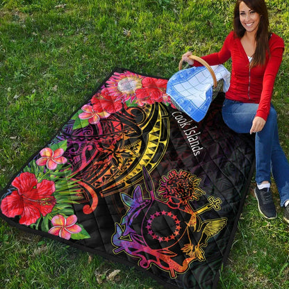 Cook Islands Premium Quilt - Tropical Hippie Style