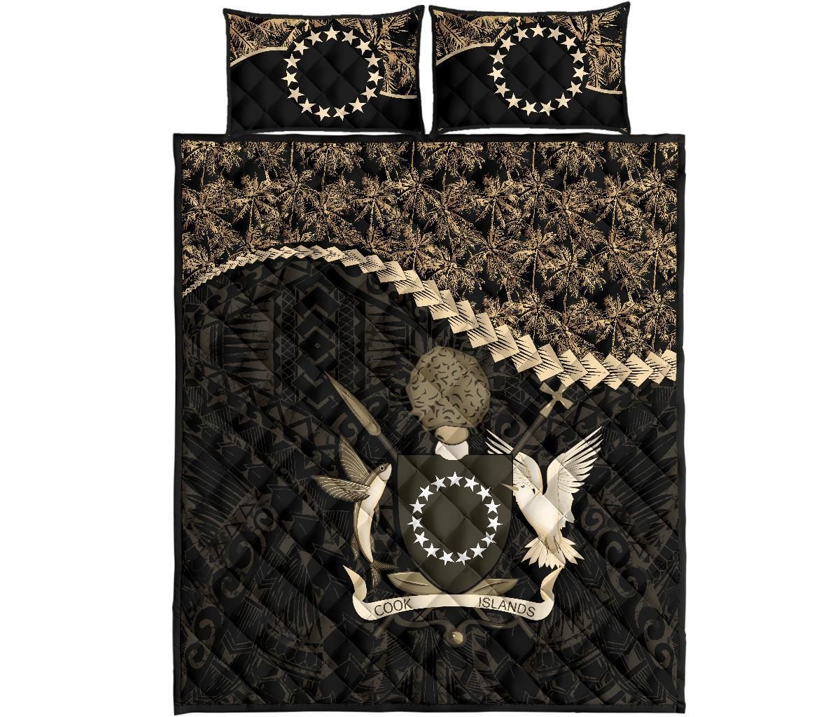Cook Islands Polynesian Quilt Bed Set Golden Coconut