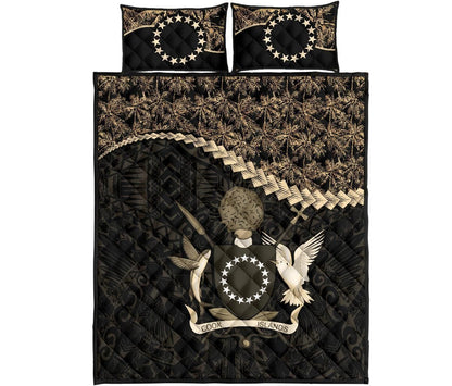 Cook Islands Polynesian Quilt Bed Set Golden Coconut