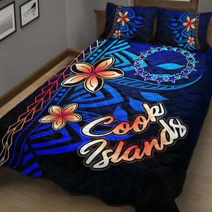 Cook Islands Quilt Bed Set - Vintage Tribal Mountain