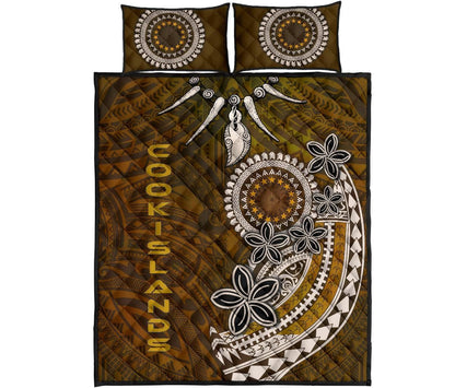 Cook Islands Quilt Bed Sets - Polynesian Boar Tusk