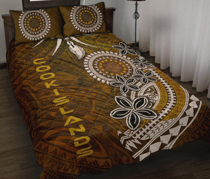Cook Islands Quilt Bed Sets - Polynesian Boar Tusk