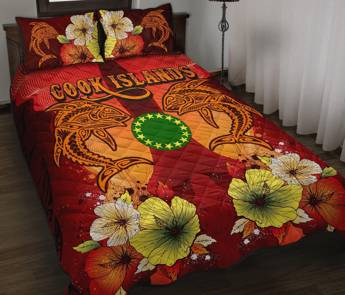 Cook Islands Quilt Bed Sets - Tribal Tuna Fish
