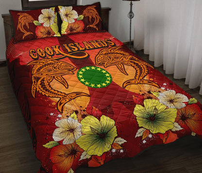 Cook Islands Quilt Bed Sets - Tribal Tuna Fish