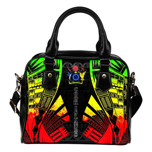 Cook Islands Shoulder Handbag - Polynesian Tattoo Reggae