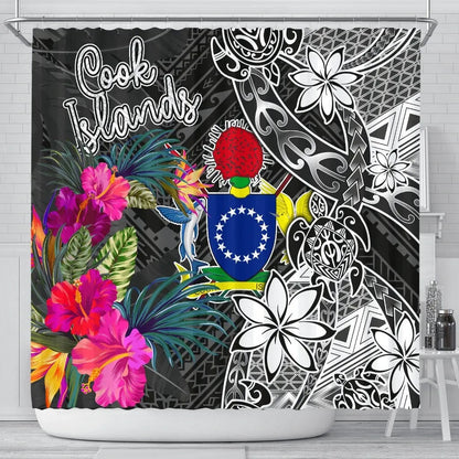 Cook Islands Shower Curtain - Turtle Floral