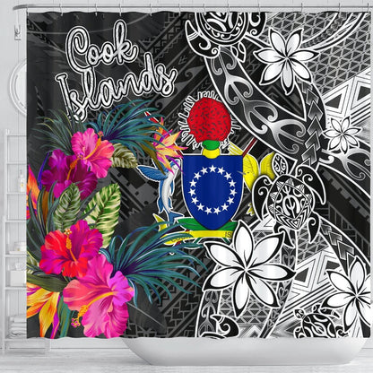 Cook Islands Shower Curtain - Turtle Floral