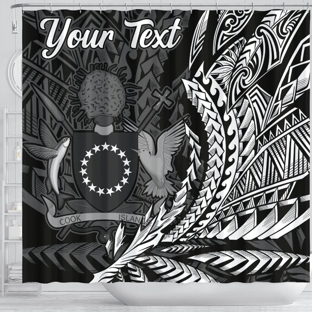 Cook Islands Shower Curtains - Custom Personalised Wings Style