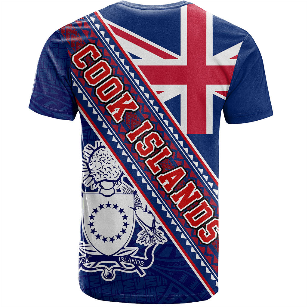 Cook Islands T-Shirt Flag And Coat Of Arms