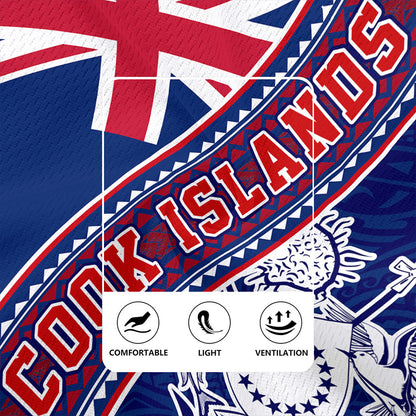 Cook Islands Rugby Jersey Flag And Coat Of Arms