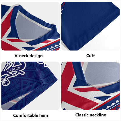 Cook Islands Rugby Jersey Flag And Coat Of Arms