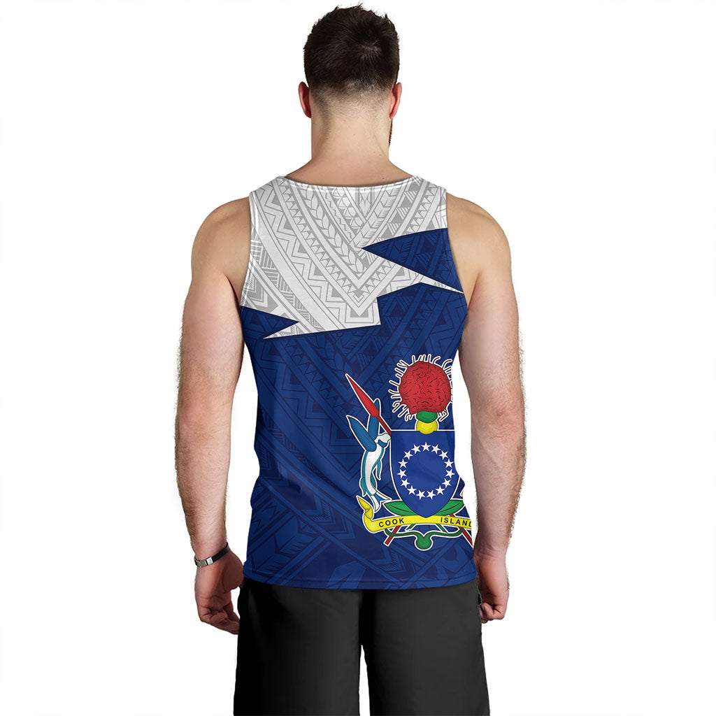 Cook Islands Tank Top Polynesian Tattoo Flag And Coat Of Arms