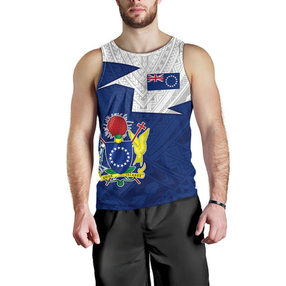 Cook Islands Tank Top Polynesian Tattoo Flag And Coat Of Arms