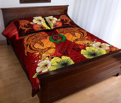 Pohnpei Quilt Bed Sets - Tribal Tuna Fish
