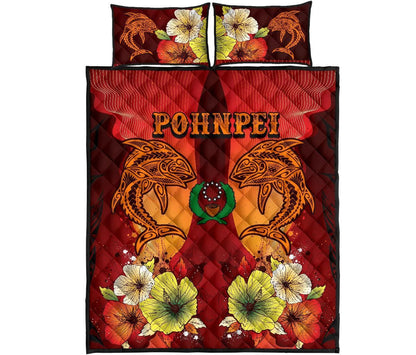Pohnpei Quilt Bed Sets - Tribal Tuna Fish