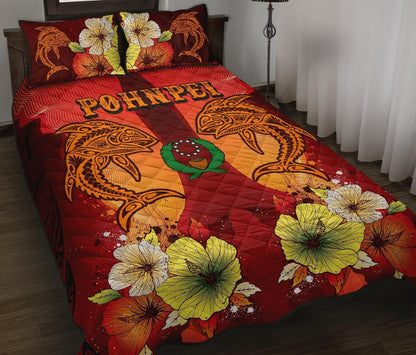 Pohnpei Quilt Bed Sets - Tribal Tuna Fish