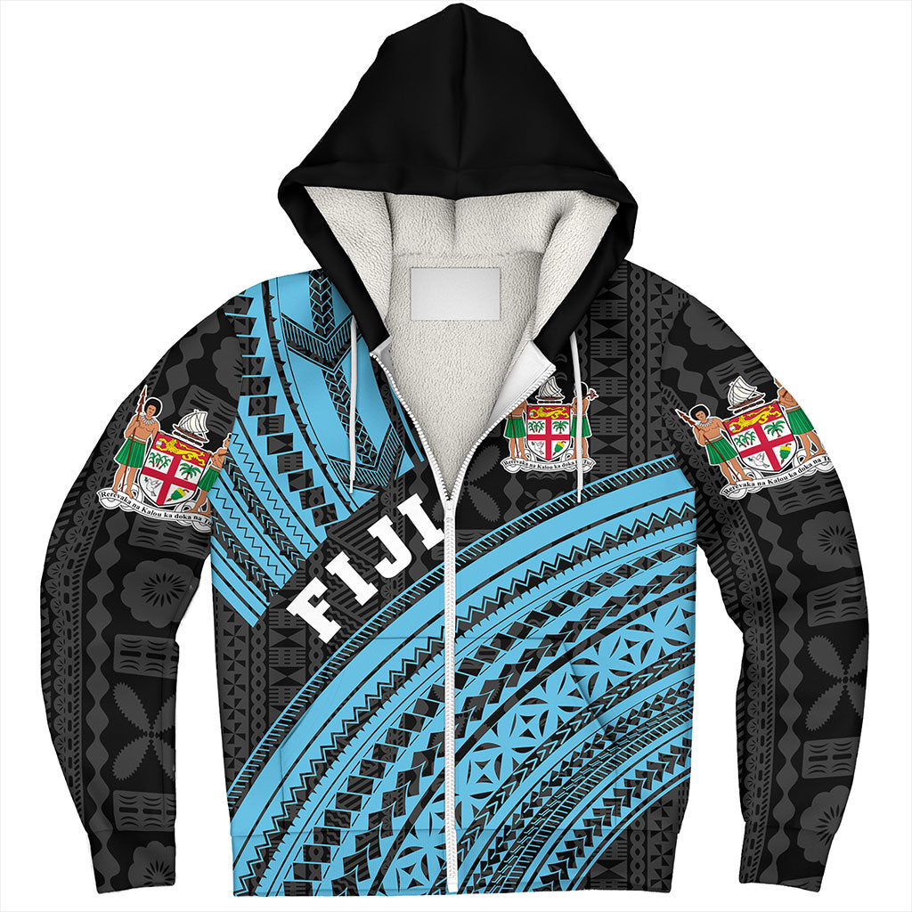 Fiji Sherpa Hoodie Custom Melanesian Tattoo Simple