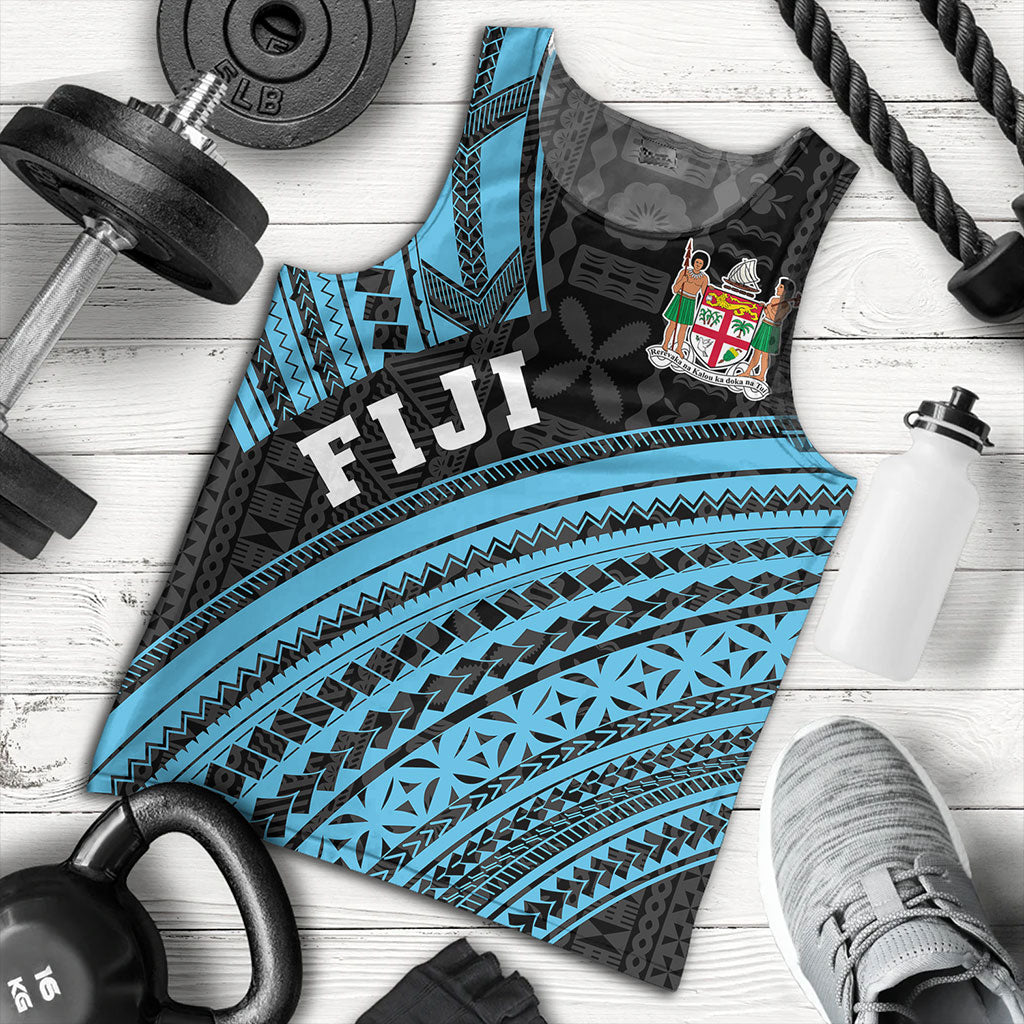 Fiji Tank Top Custom Melanesian Tattoo Simple