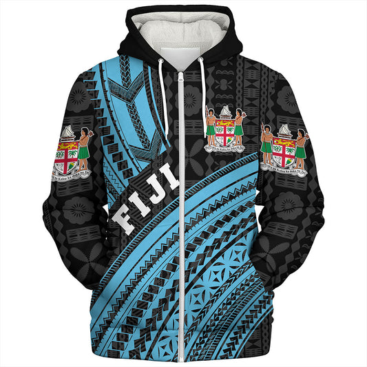 Fiji Sherpa Hoodie Custom Melanesian Tattoo Simple