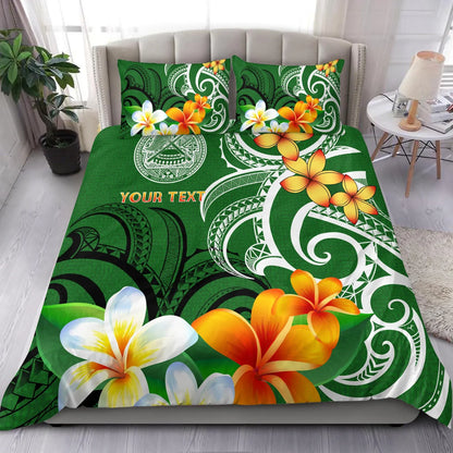 [Custom] American Samoa Personalised Bedding Set - American Samoan Spirit Green