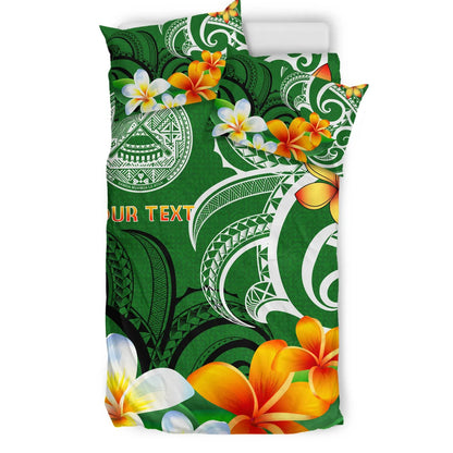 [Custom] American Samoa Personalised Bedding Set - American Samoan Spirit Green